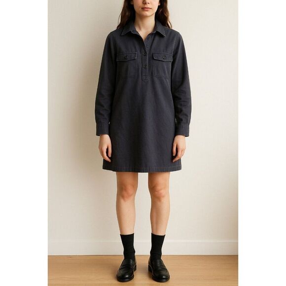 A.P.C. Mia Denim Dress In Blue womens Size 42(M) - Picture 1 of 4